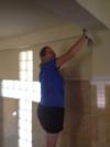Jennifer working hard